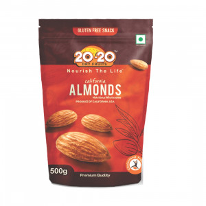 20-20 Dry Fruits California Almond 500GM