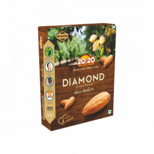 20-20 Dry Fruits Diamond Almond Kernels 250GM