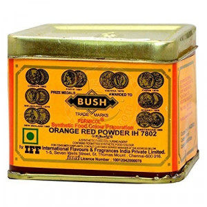 BUSH Orange Red Food Colour Powder 100GM