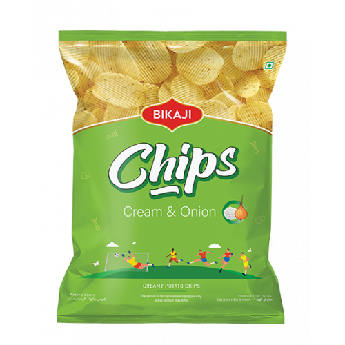 Bikaji Cream & Onion Chips 32GM