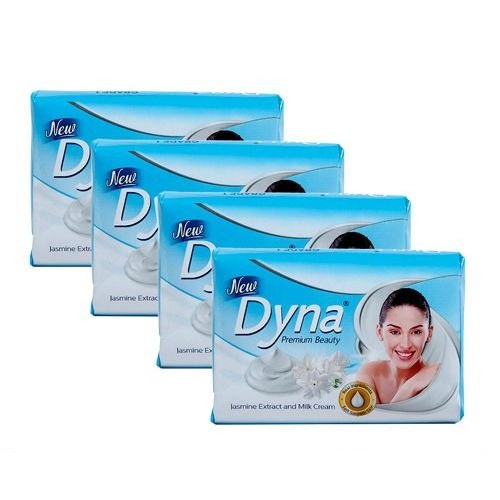 Dyna Jasmine & Milk Cream Bath Soap 4x125GM