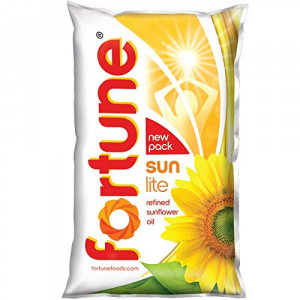 Fortune Refined Sunflower Oil 1 LTR (Pouch)