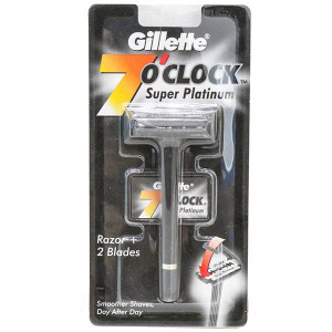 Gillette 7  O'Clock Super Platinum Razor