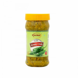 Khatriji Green Chilly Pickle 200GM (JAR)