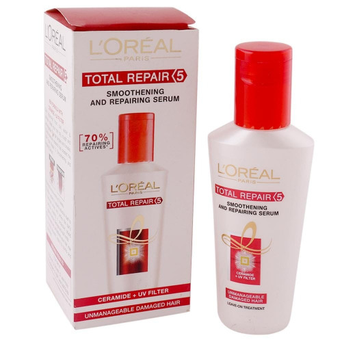 L'Oreal Total Repair 5 Smoothening & Repairing Hair Serum 80ML