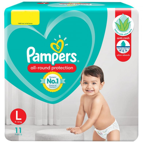 Pampers Diapers Pants - Large, 11N