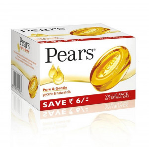 Pears Pure & Gentle Bath Soap 3x125GM