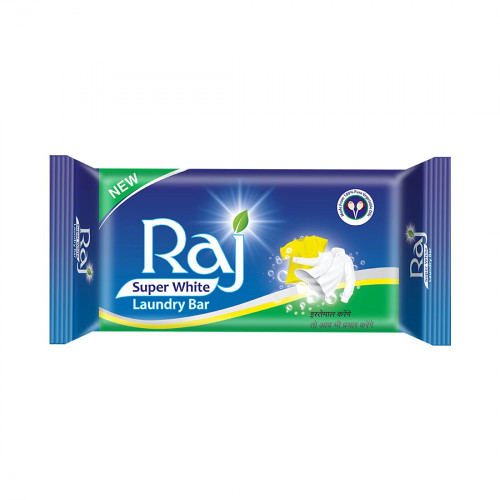 Raj Super White Laundry Soap Bar 100GM