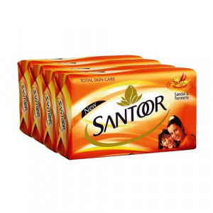 Santoor Total Skin Care Sandal & Turmeric Bath Soap 4x100GM