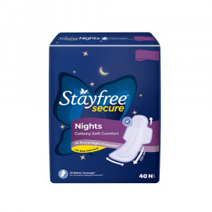 Stayfree Secure Night Sanitary Pads 40 Napkins