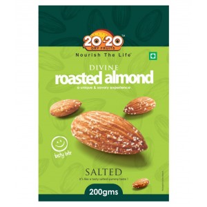20-20 Dry Fruits Roasted Almond Salted 200Gm