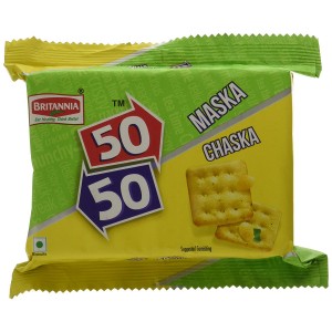Britannia 50-50 Maska Chaska Salted Biscuits
