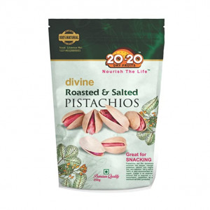 20-20 Dry Fruits Divine Roasted And Salted Pistachios 250GM