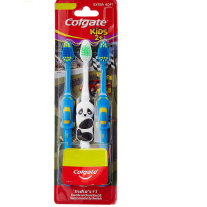 Colgate Kids Manual Toothbrush For 2+ Years, 3PCS With Extra Soft Bristles