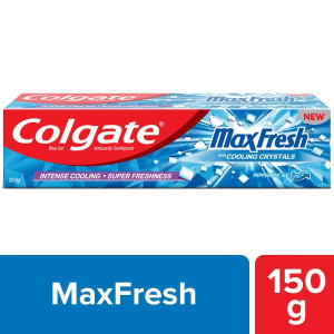 Colgate MaxFresh Toothpaste - Anti-Cavity Peppermint Ice 150GM