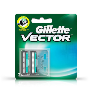 Gillette Vector Shaving Razor Blades - 2