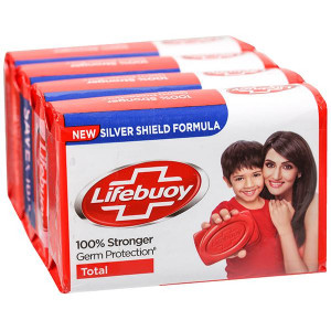 Lifebuoy Silver Shield Formula Germ Protection Soap Bar 4x125GM