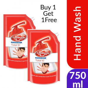 Lifebuoy Total 10 Hand Wash (Buy 1 Get 1 Free)