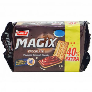 Parle Magix Chocolate Flavoured Sandwich Biscuits 81.6GM