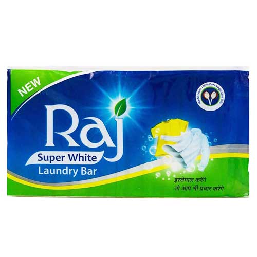 Raj Super White Laundry Bar 1KG
