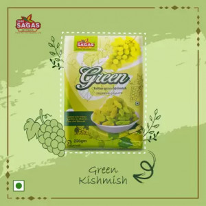 Shri Sagas Premium Quality Indian Green Kishmish 250GM