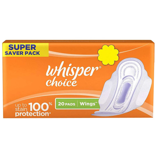 Whisper Choice Wings Sanitary Pads - 20