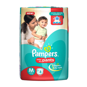 Pampers Diapers Pants Medium 8N