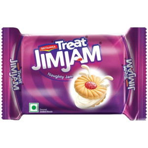 Britannia Treat Jim Jam Cream Biscuits 150GM