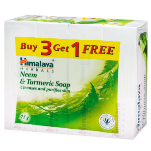Himalaya Neem & Turmeric Soap 4x75GM (Buy 3 Get 1 Free)