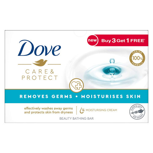 Dove Care & Protect Bathing Bar 4x100GM (Buy 3 Get 1 Free)