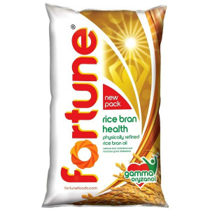 Fortune Rice Bran Oil 1 LTR (Pouch)