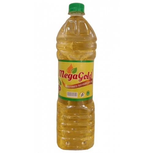 Mega Gold Refined Soyabean Oil 1 LTR (Bottle)