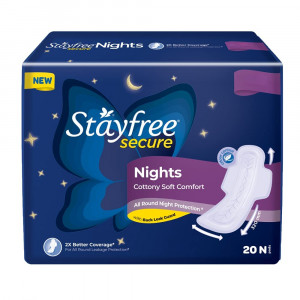 Stayfree Secure Nights Pads - 20N