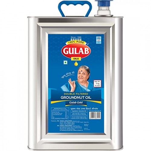 Gulab Double Filtered Groundnut Oil 15KG (BUCKET)