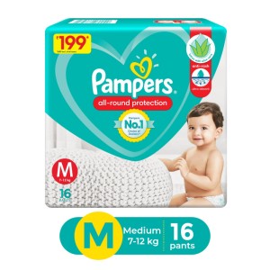 PAMPERS PANTS M 16 
