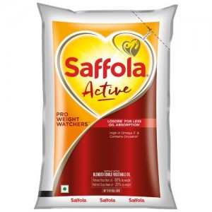 Saffola Active Refined Cooking Oil 1LTR Pouch