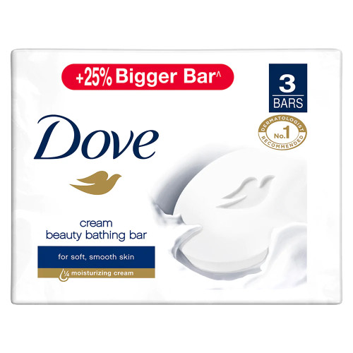 Dove Cream Bathing Bar 3x125GM