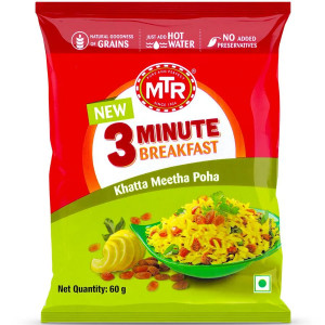MTR 3 Minute Breakfast - Khatta Meetha Poha 60GM