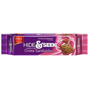 Parle Hide And Seek Strawberry Creme Biscuits 120GM