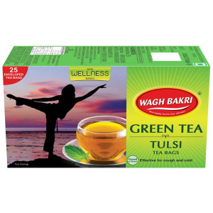 Wagh Bakri Green Tea Tulsi 1.5GMx25N